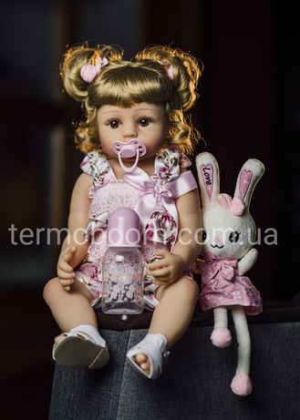 Кукла лялька Реборн 55 см силиконовая reborn большие можно купать