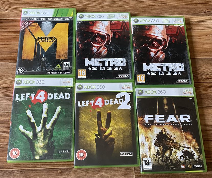 Xbox 360: Метро, Silent Hill, Fallout, Alan Wake, Dead Space, FEAR.