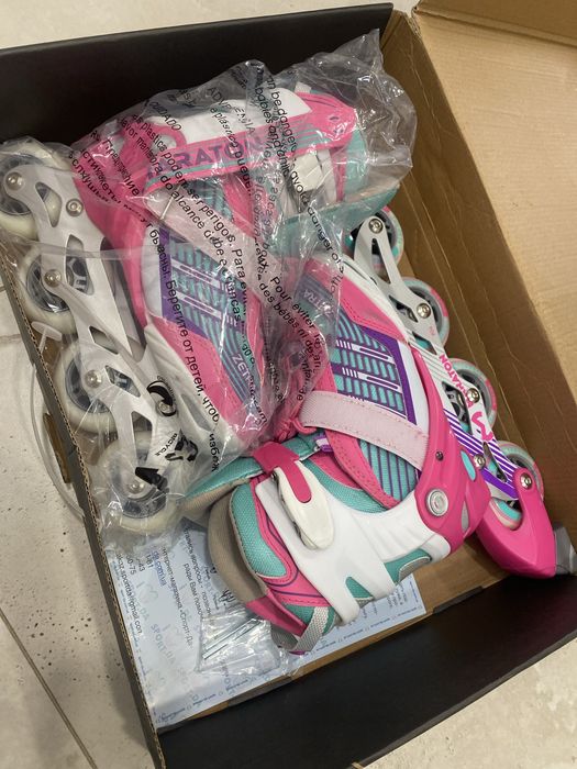 Ролики Maraton рожеві