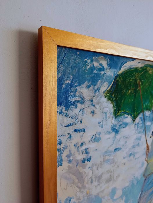 Obraz na płótnie -kobieta z parasolką, Claude Monet, 50x70cm