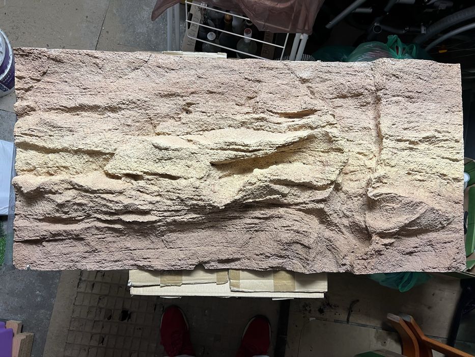 Tło strukturalne piaskowiec 100x50 akwarium terrarium