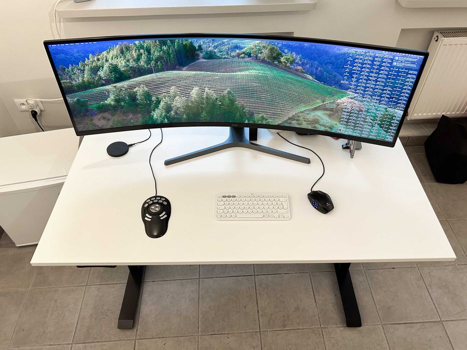 biurko podnoszone elektryczne siedź stój duże blat 160x80 wys 72-120cm