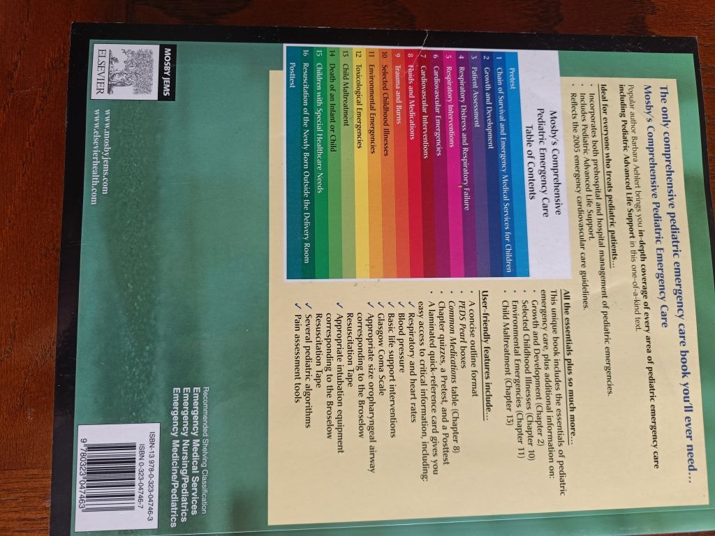 Pediatric emergency care book