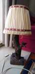 Lampka nocna vintage PRL drewniana