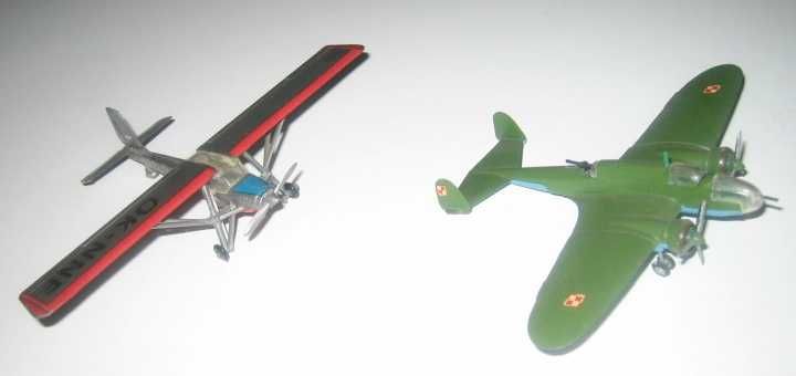 Modele plastikowe samolotów kolekcja