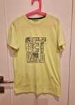 T-shirt z krótkim rękawem 146/152 cm neonowy żółty bluzka dziecięca