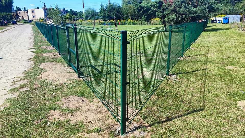 PRODUCENT Ogrodzenie panelowe 3D 2D h- 123cm Panel, Podmurówka