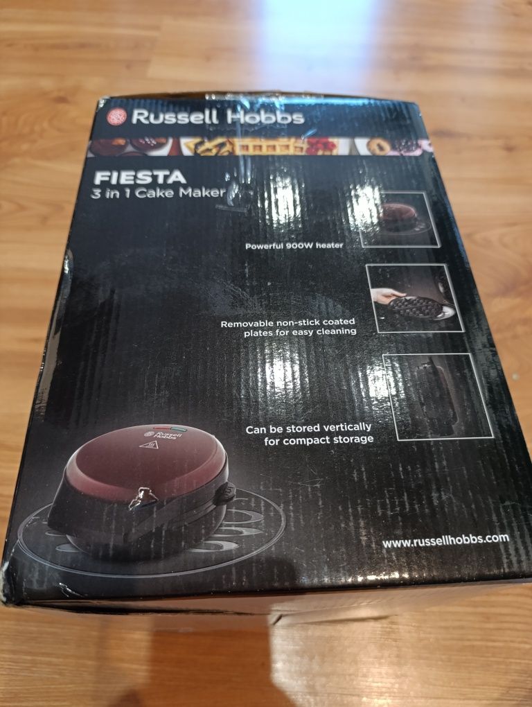 Gofrownica Russell Hobbs 24620_56.    900 W czerwony
