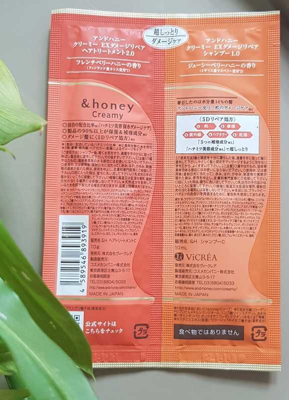 Vicrea, &honey, Damage repair shampoo&conditioner, 20ml