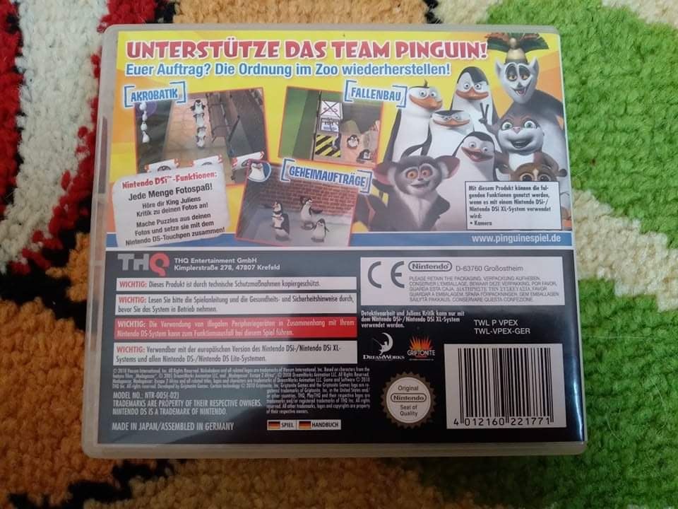 Pingwiny z Madagaskaru Nintendo Ds