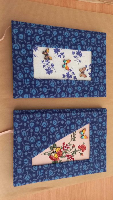 Zeszyty oprawione w jeans i flanelę