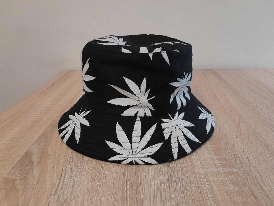 Czapka dwustronna, rybacki kapelusz BUCKET HAT ( liść konopi), rozm 59
