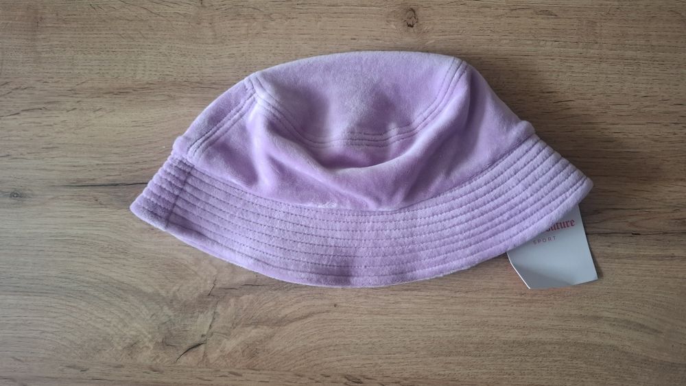 Juicy Couture liliowy kapelusz rybacki bucket hat
