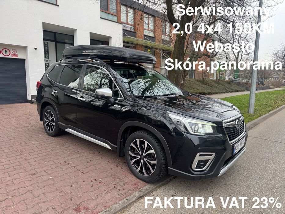 Subaru Forester 2,0e Boxer, skóry, serwisowany, bezwypadkowy, faktura VAT 23%