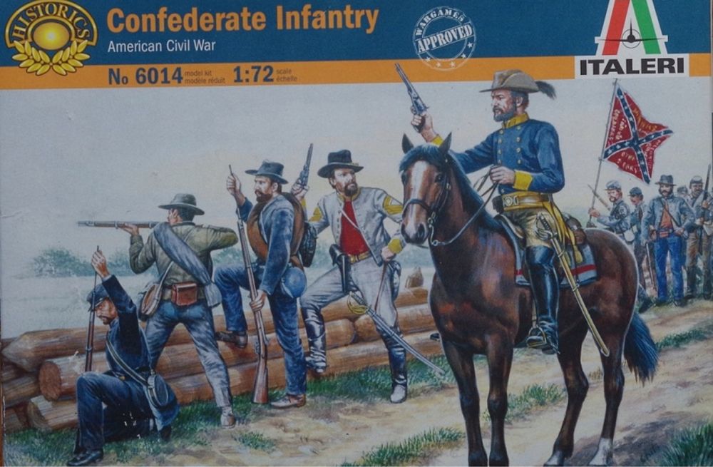 Figurki Italeri 6014 model 1/72 Piechota Konfederatów (1863)