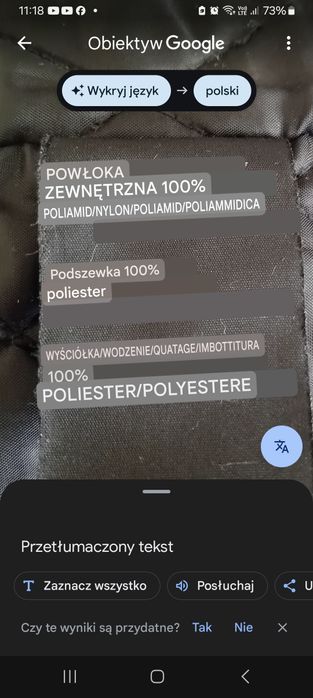 Pikowana kurtka damska 42