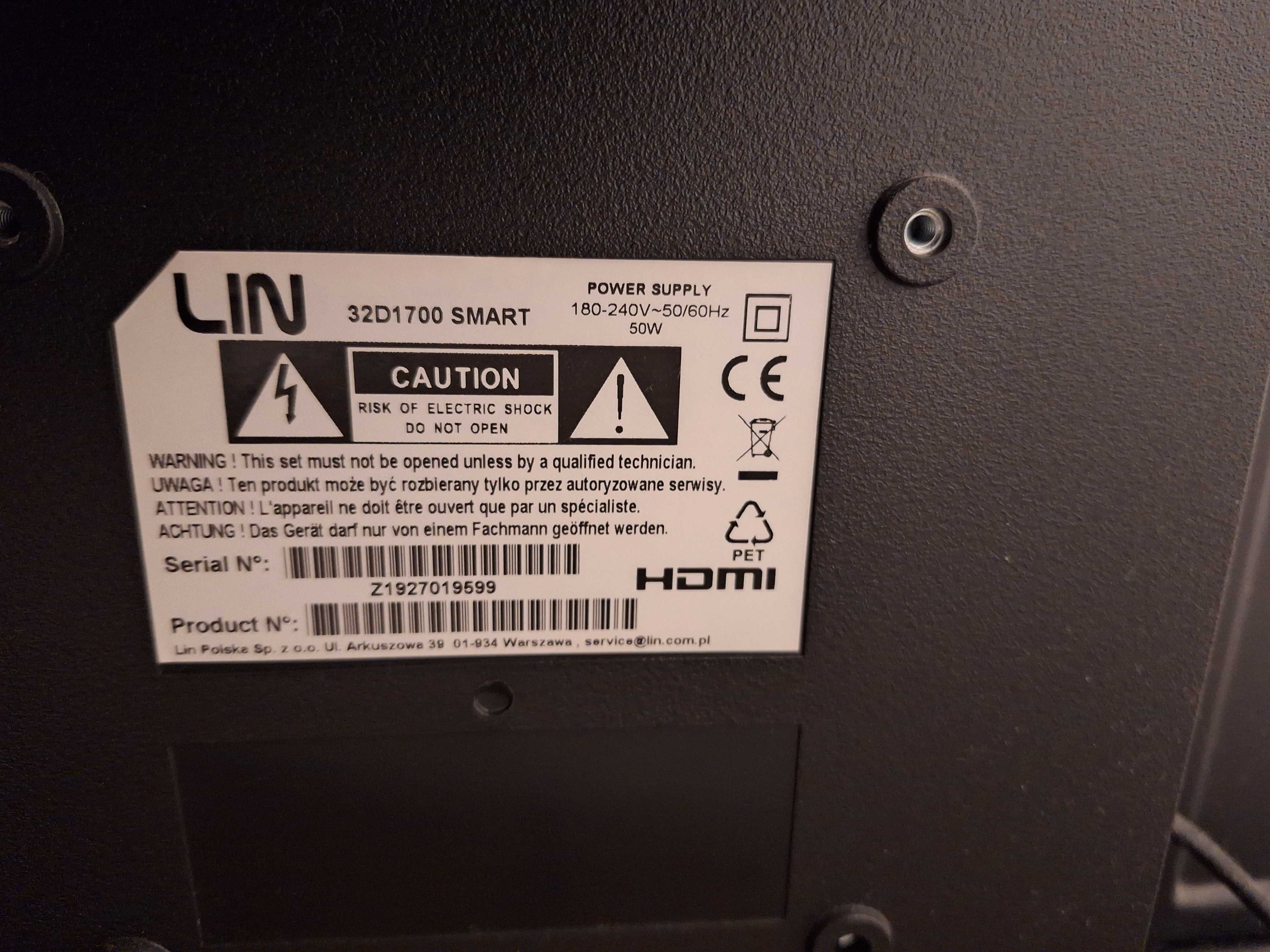 Telewizor 32" LIN 32D1700 SMART