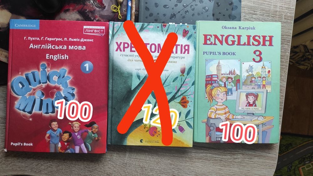 Шкільні книги англійська мова 1 3  клас