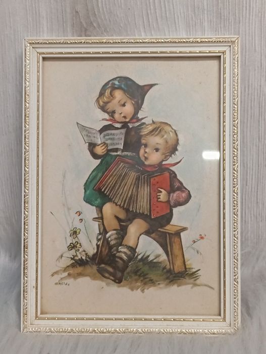 Vintage obrazy z ramą