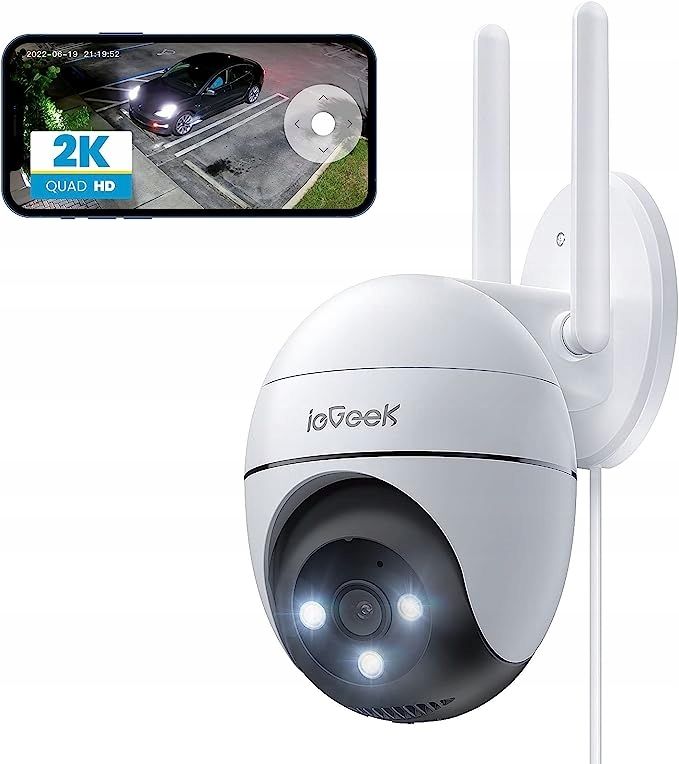 Zewnętrzma kamera IP 2K, ieGeek ZS-GQ2, WiFi, Android, iOS