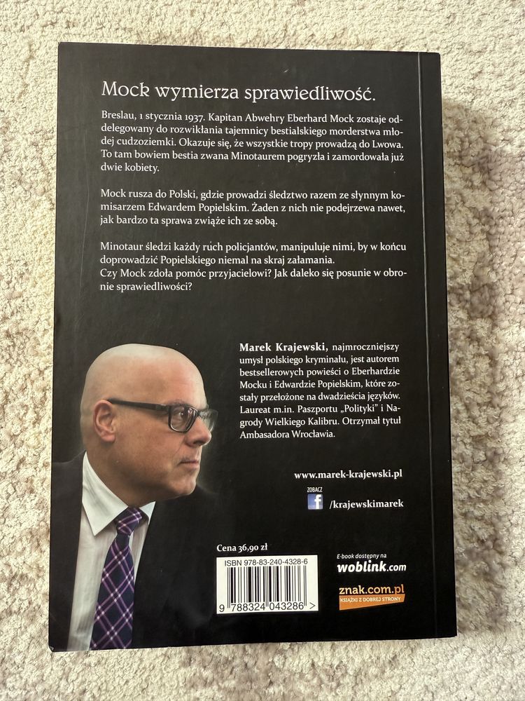 Głowa Minotaura Marek Krajewski