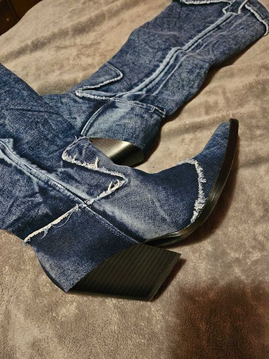 Сапоги, казаки Zara 40р.