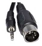 Kabel Din 5-pin- Din 5-pin 1,2m 2szt + Kabel Din - Jack 3,5mm 1,2m 2sz