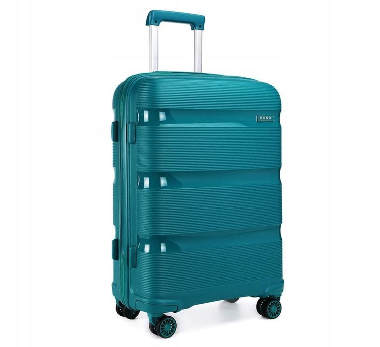Walizka Kono 66L 65Cm M Tsa Pp Twarda Lekka Turkusowa Używana