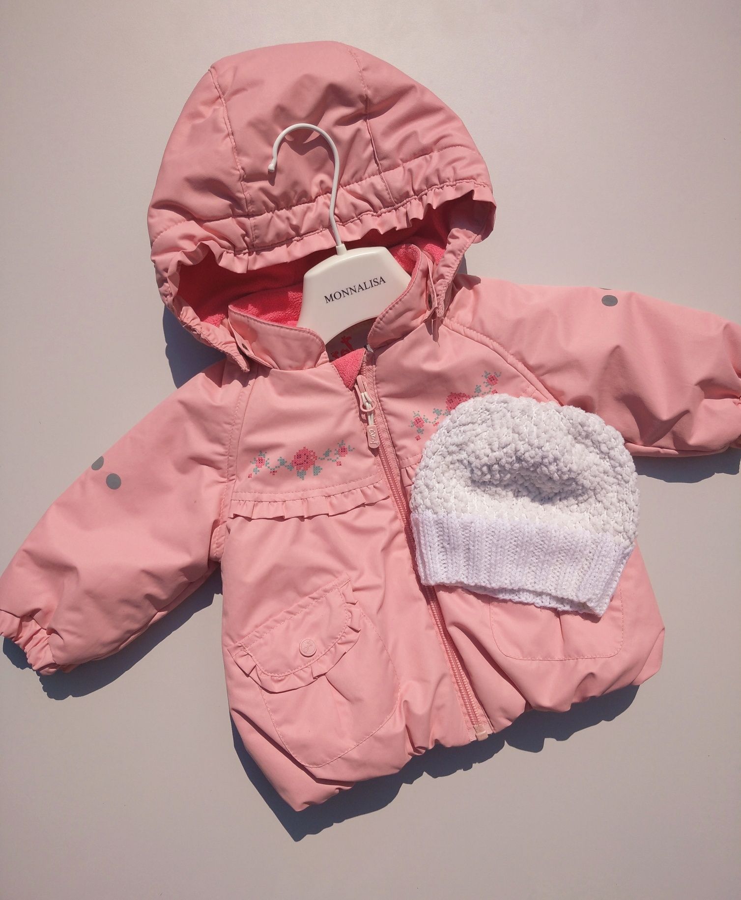 Курточка з народження до 6 міс. для дівчинки рожева куртка ciraf giraf