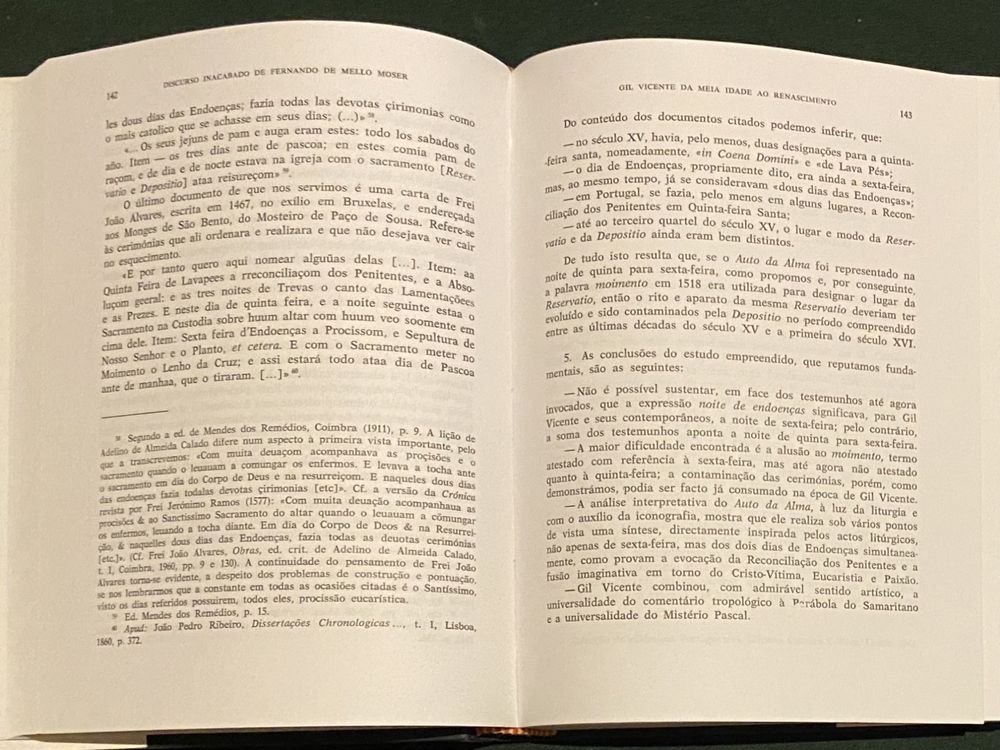 Discurso Inacabado de Fernando de Melo Moser