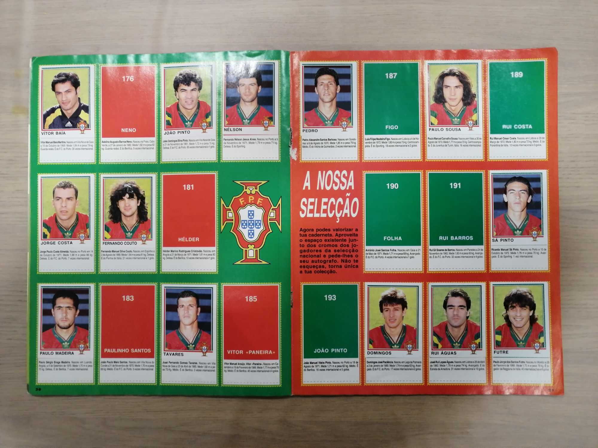 Caderneta Futebol 94-95 - Panini [Incompleta]
