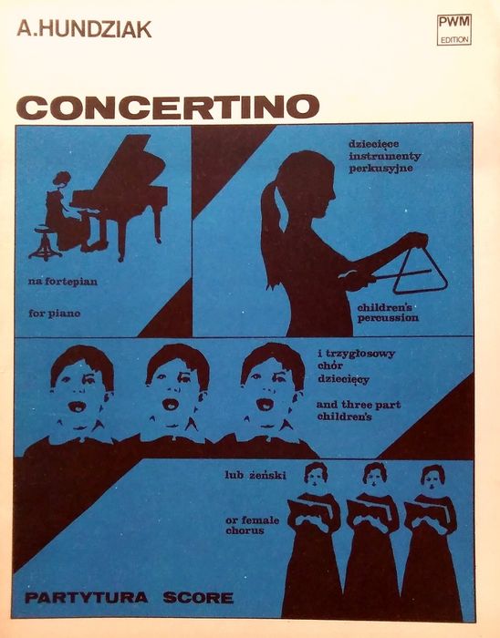 Nuty, A. Hundziak, CONCERTINO-partytura, PWM 1972