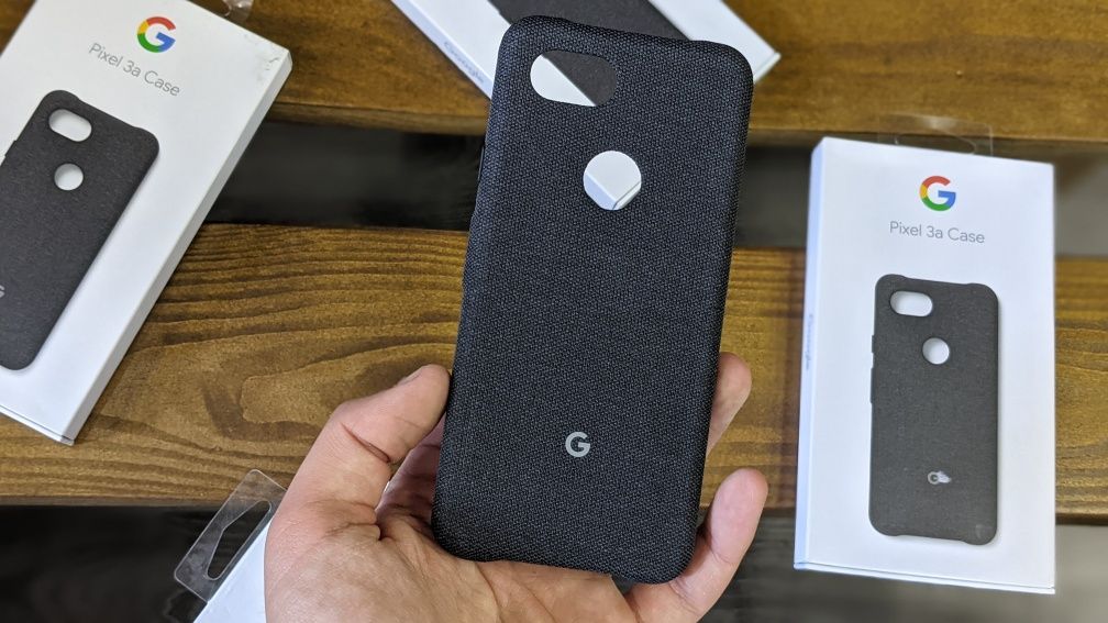 New Чехол Google Pixel 3a Fabric Carbon Тканевый Чохол Черный