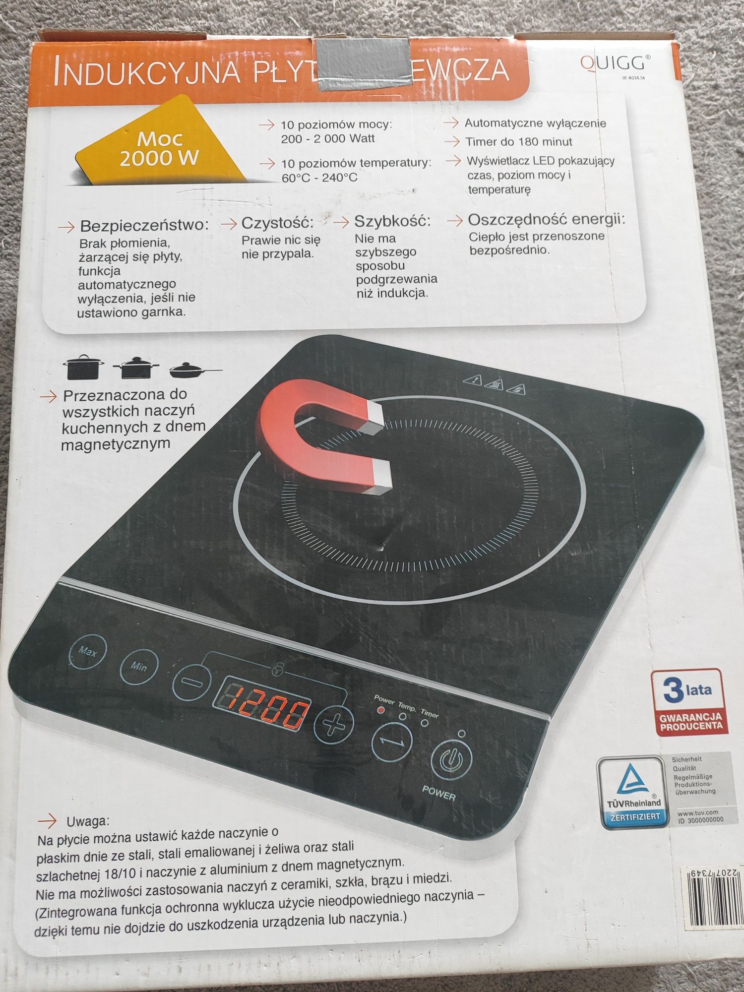 Kuchenka elektryczna 2000W