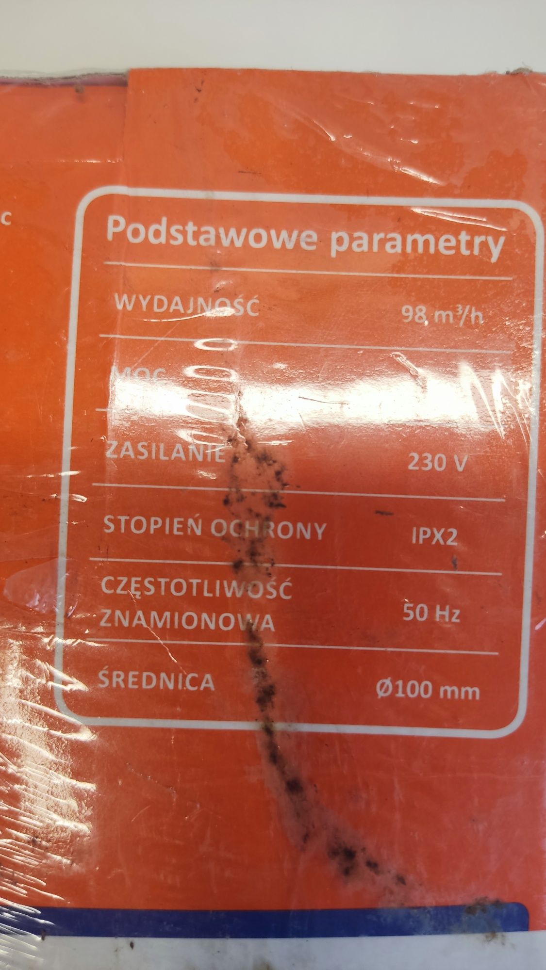 NOWY Wentylator 230v średnica 10cm