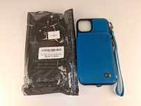 Y026 Etui Portfel Skórzany do iPhone 14 Plus Retro Wallet Niebieski