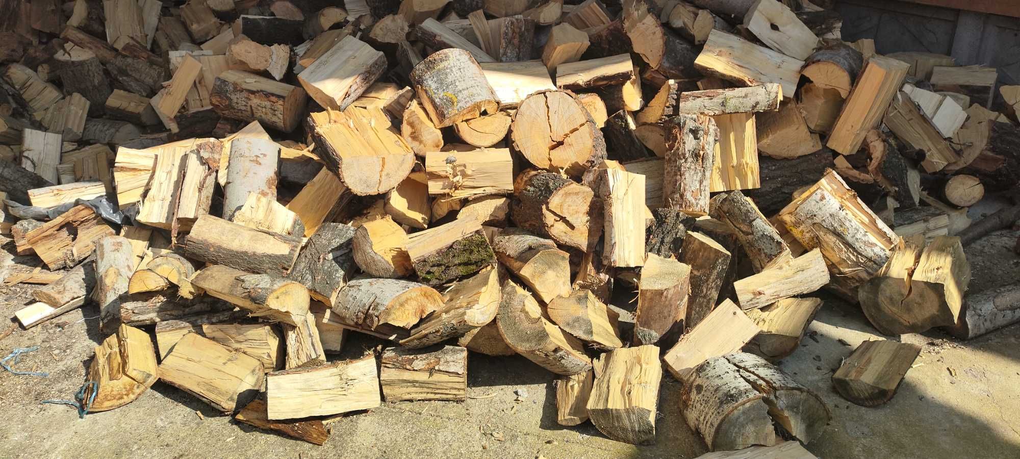 Drewno opałowe rąbane suche Olsza Brzoza Sosna Lipa Dowóz Na Wymiar