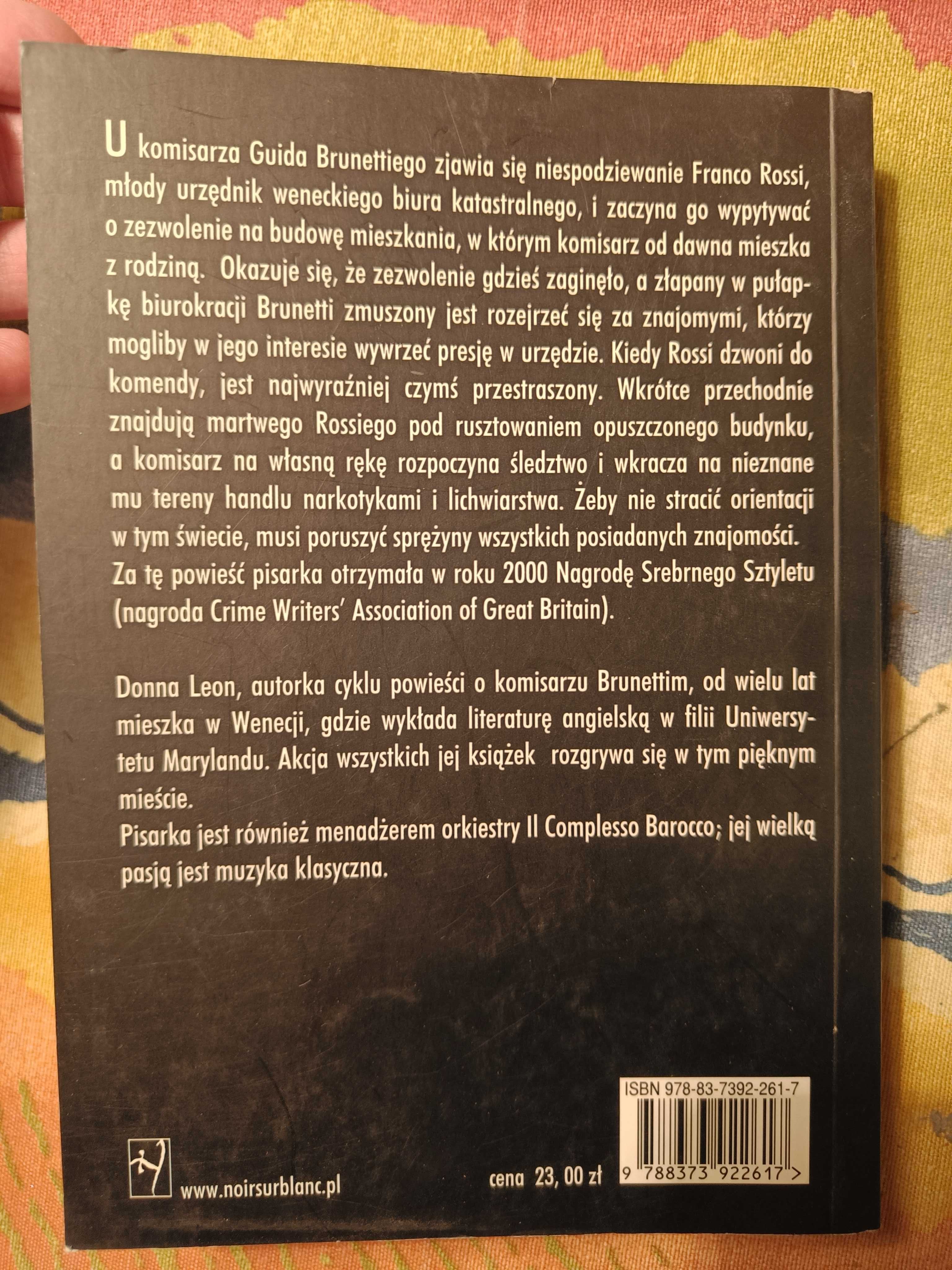 Znajomi na stanowiskach Donna Leon kryminał tanio
