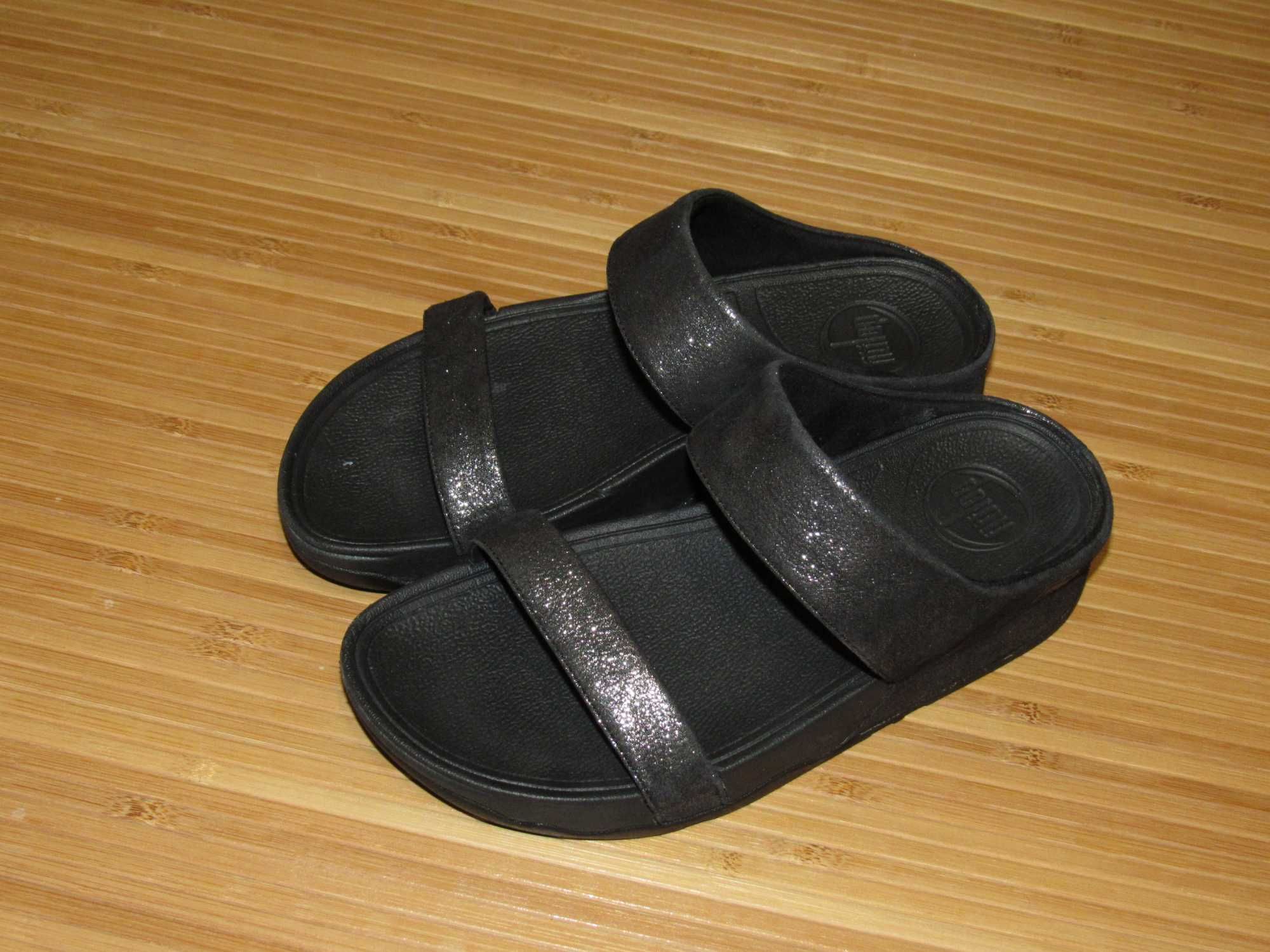 Шльопанці FitFlop Lulu Shimmer Suede Slide Sandal; EUR-36