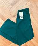 Spodnie Zara Nowe, wide leg szerokie, eleganckie butelkowa zieleń