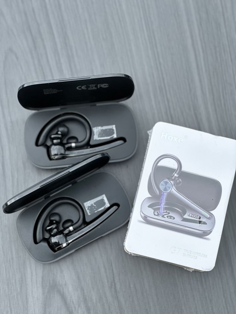 Бездротова bluetooth гарнітура G7 з функцією шумоподавлення та зарядни