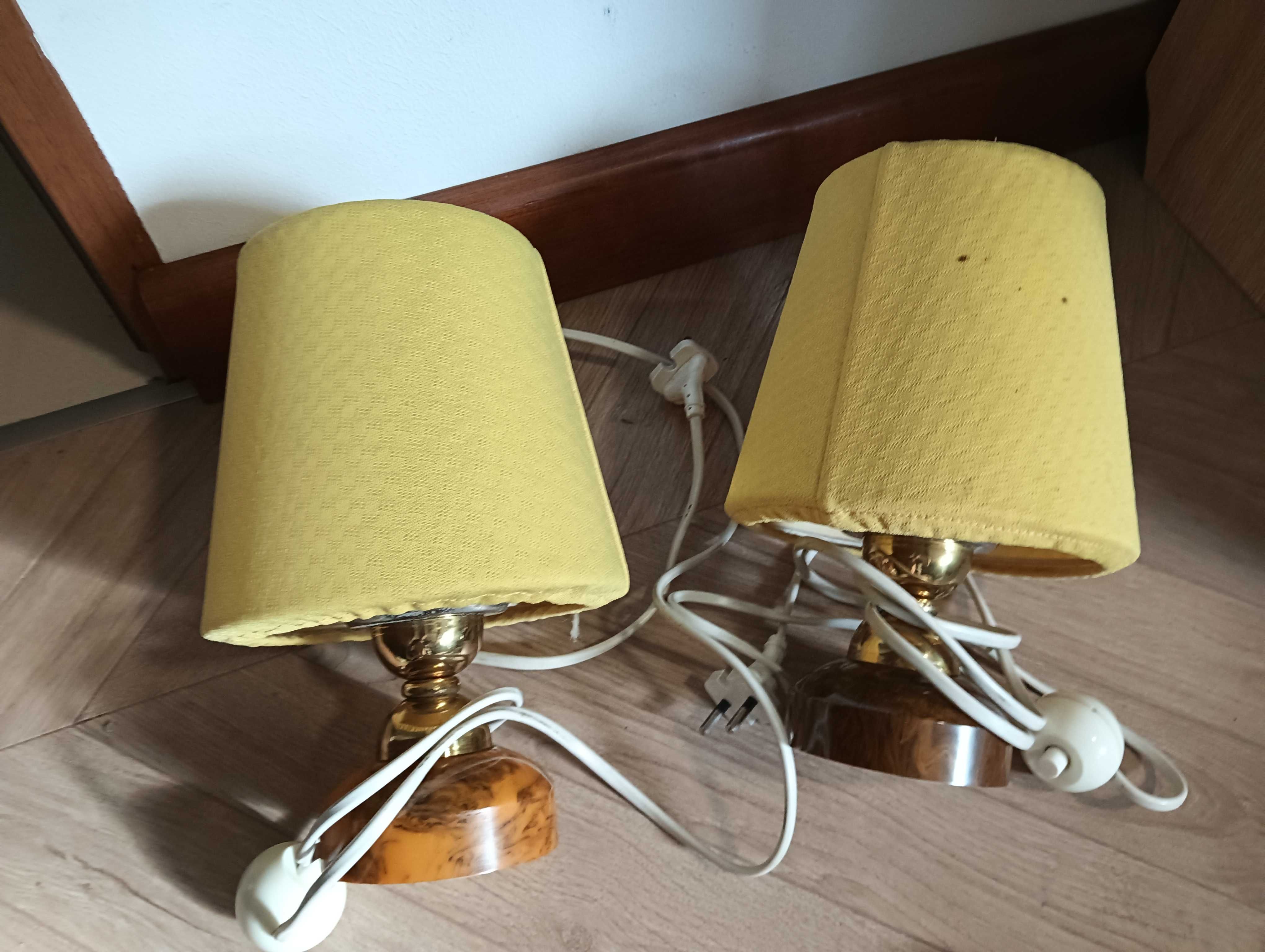 Lampka z abażurem nocna zestaw 2szt