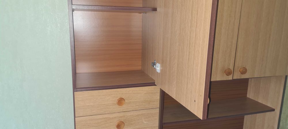 Regał meblowy młodzieżowy PRL meblościanka biurko transport