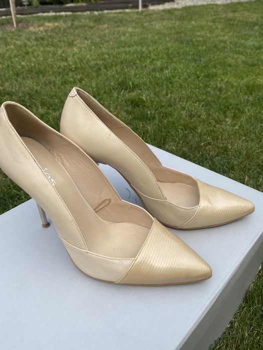 Czółenka szpilki -skóra naturalna