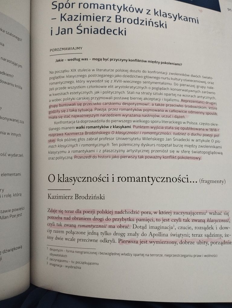 Podręcznik Sztuka wyrazu do klasy 2. Poziom podstawowy i rozszerzony.