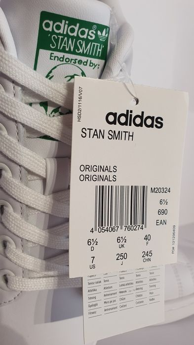 Adidas Stan Smith Originals nowe buty sportowe rozmiar 40 Unisex