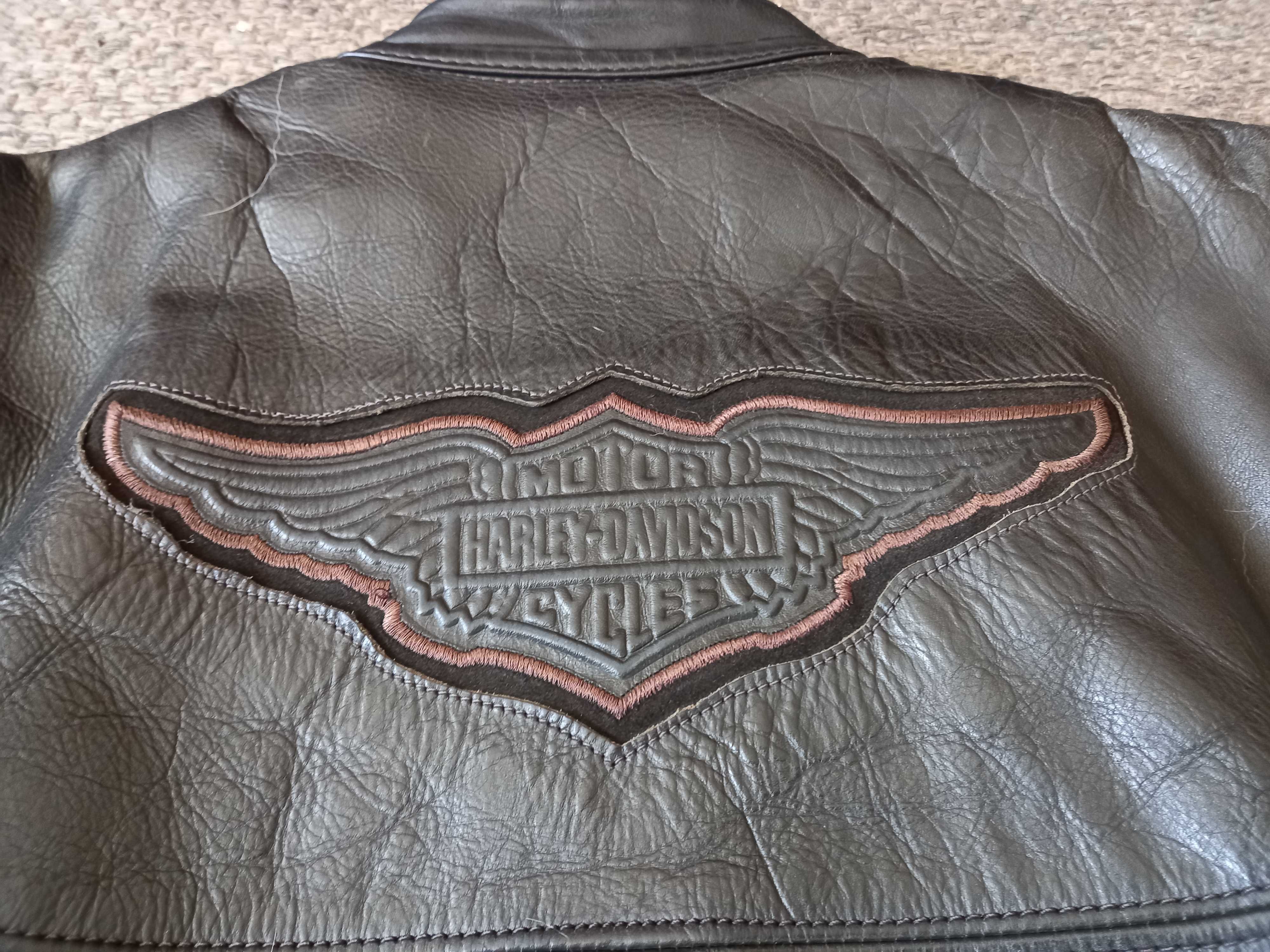 Casaco colete em pele Harley Davidson Willie G. tamanho L
