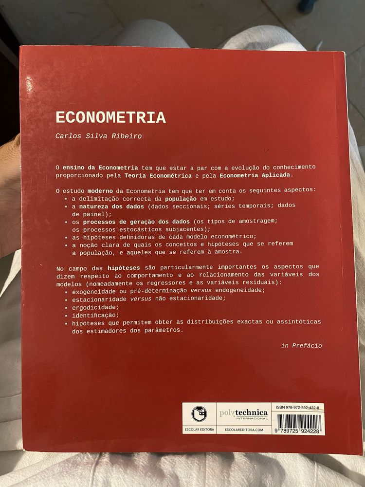 Livro Econometria - Carlos Silva Ribeiro