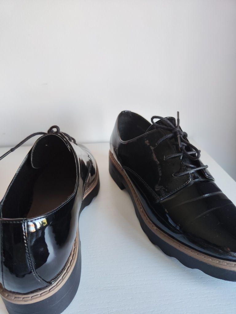 Buty oksfordki czarne new look