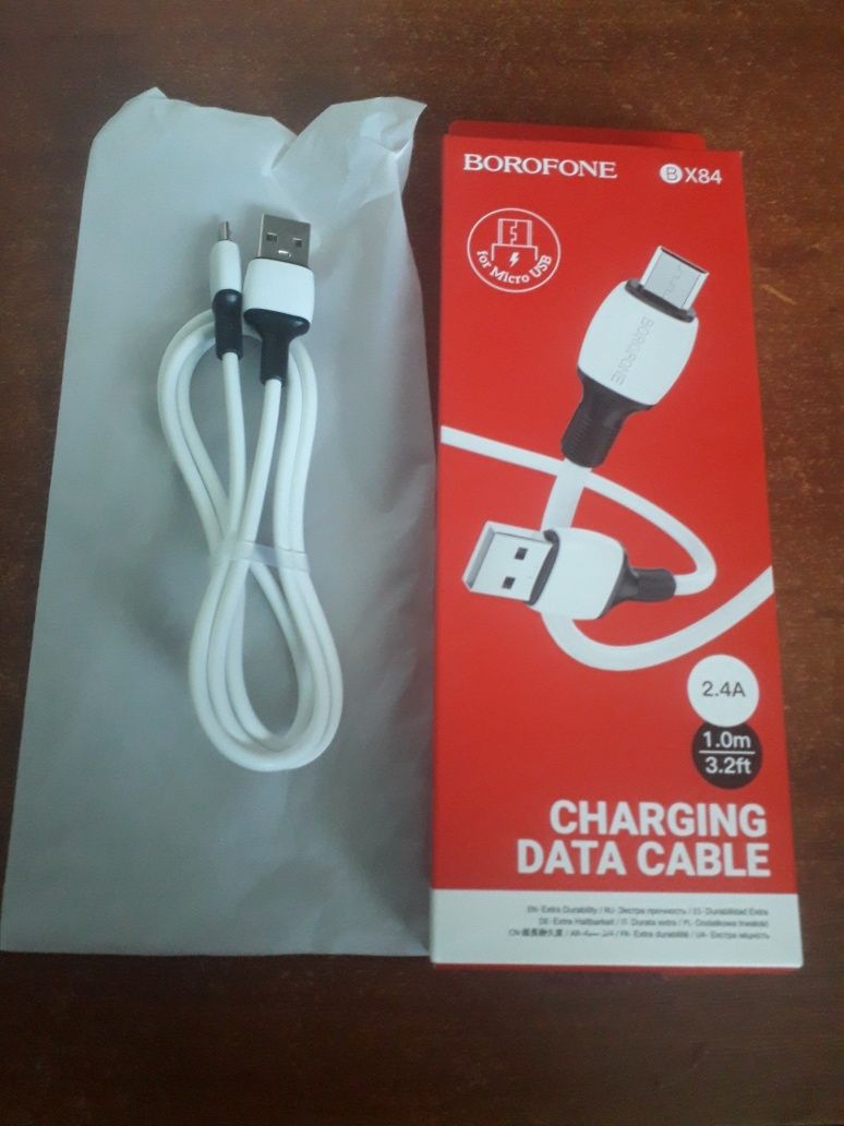 Кабель для зарядки MicroUSB Android BOROFONE BX84 |1м|